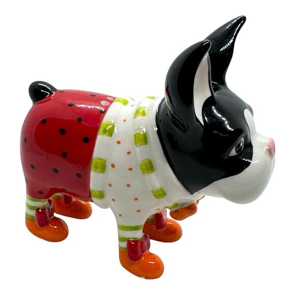 Patience Brewster Krinkles Chihuahua & Boston Terrier Salt & Pepper Shakers - Picture 8 of 14